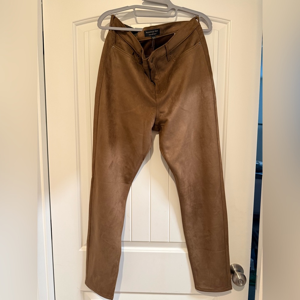 Banana Republic Tan Faux Suede Jeans